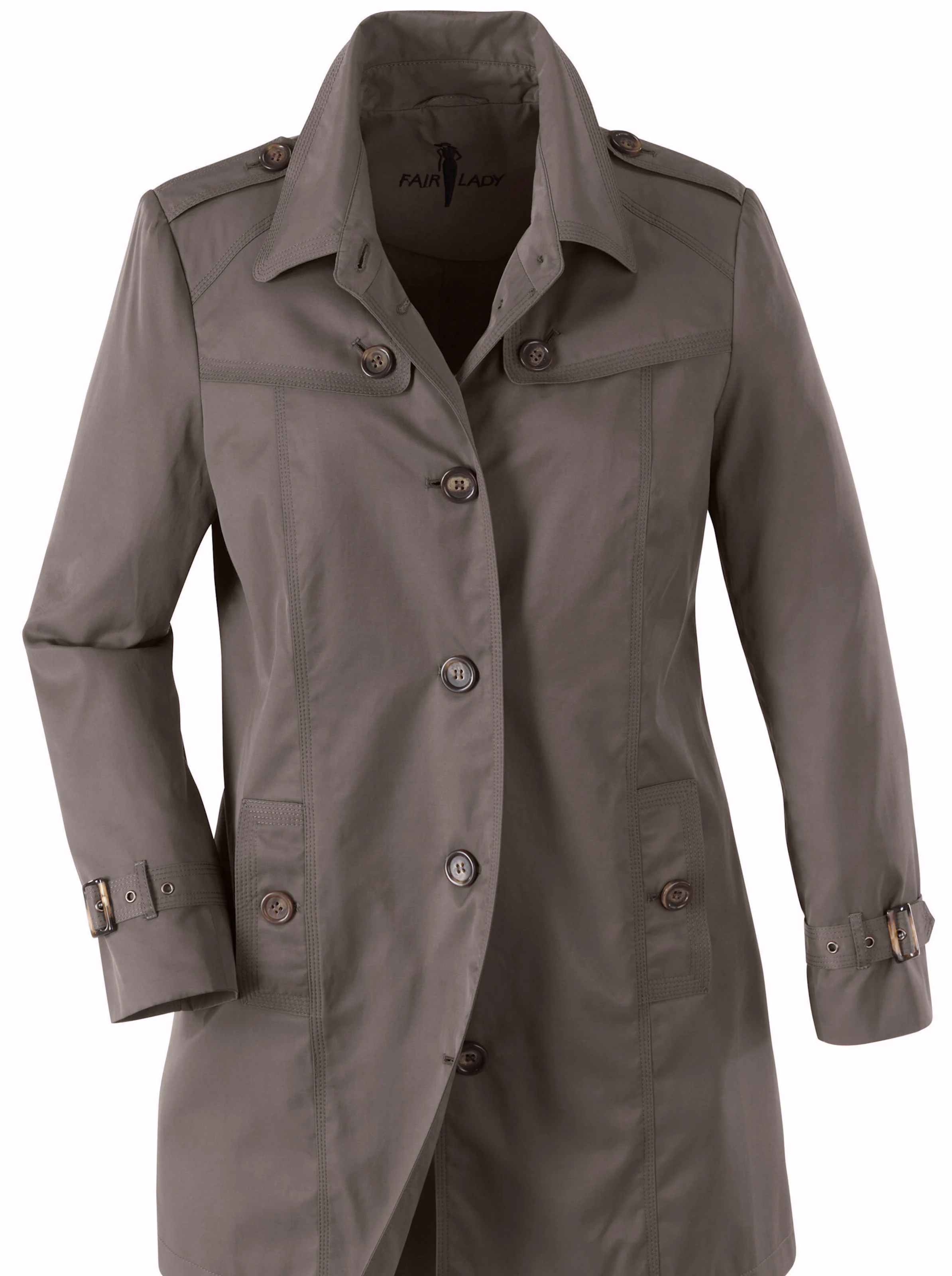 Kurzmantel in taupe
