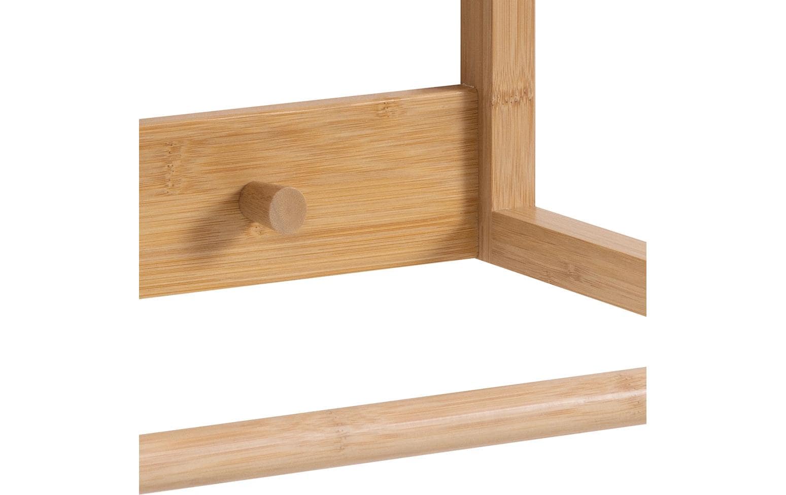 Wandgarderobe Bali 80 x 30 x 29 cm, Nature<br>Kleiderleiste