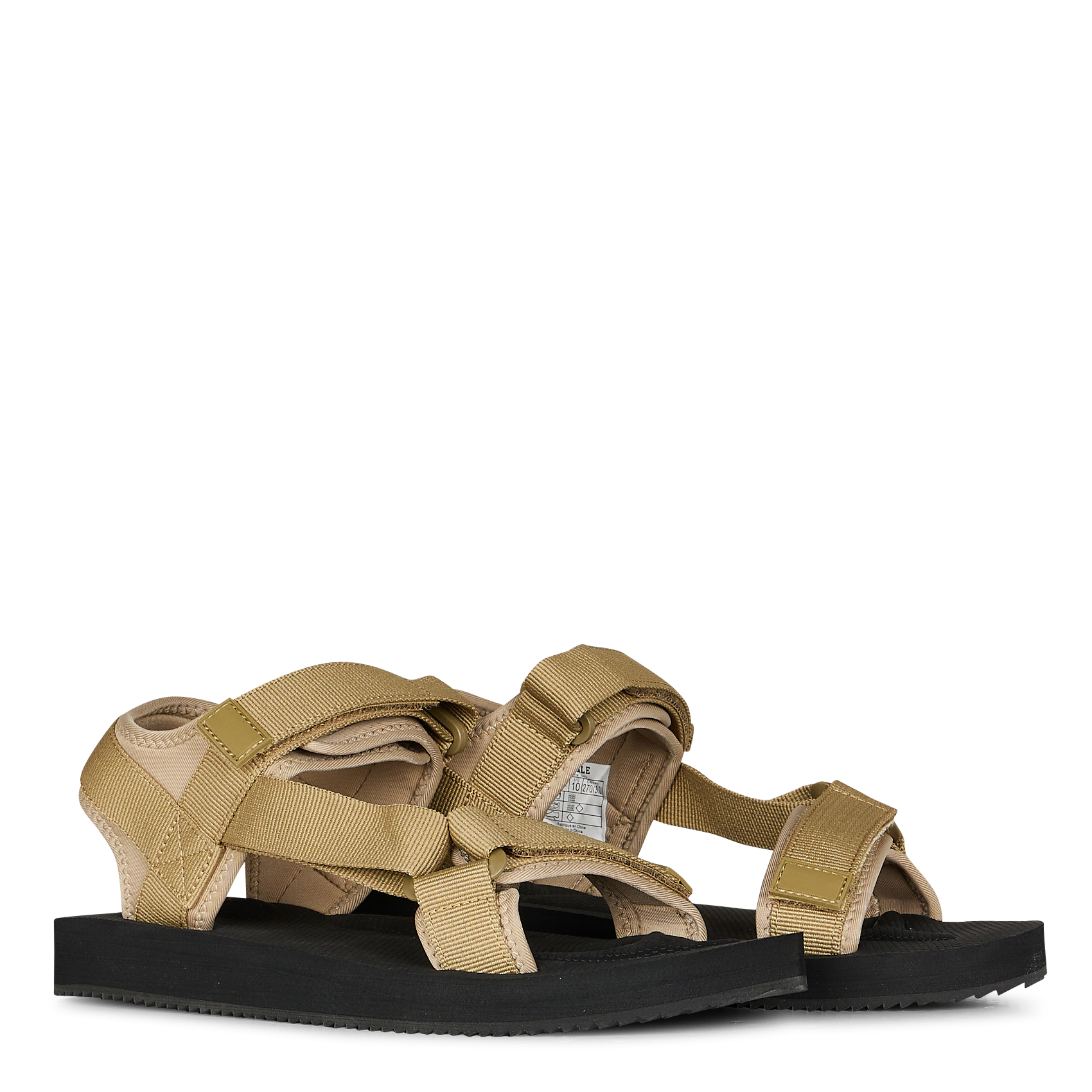 EVRON - Sandales plates à scratch | Beige
