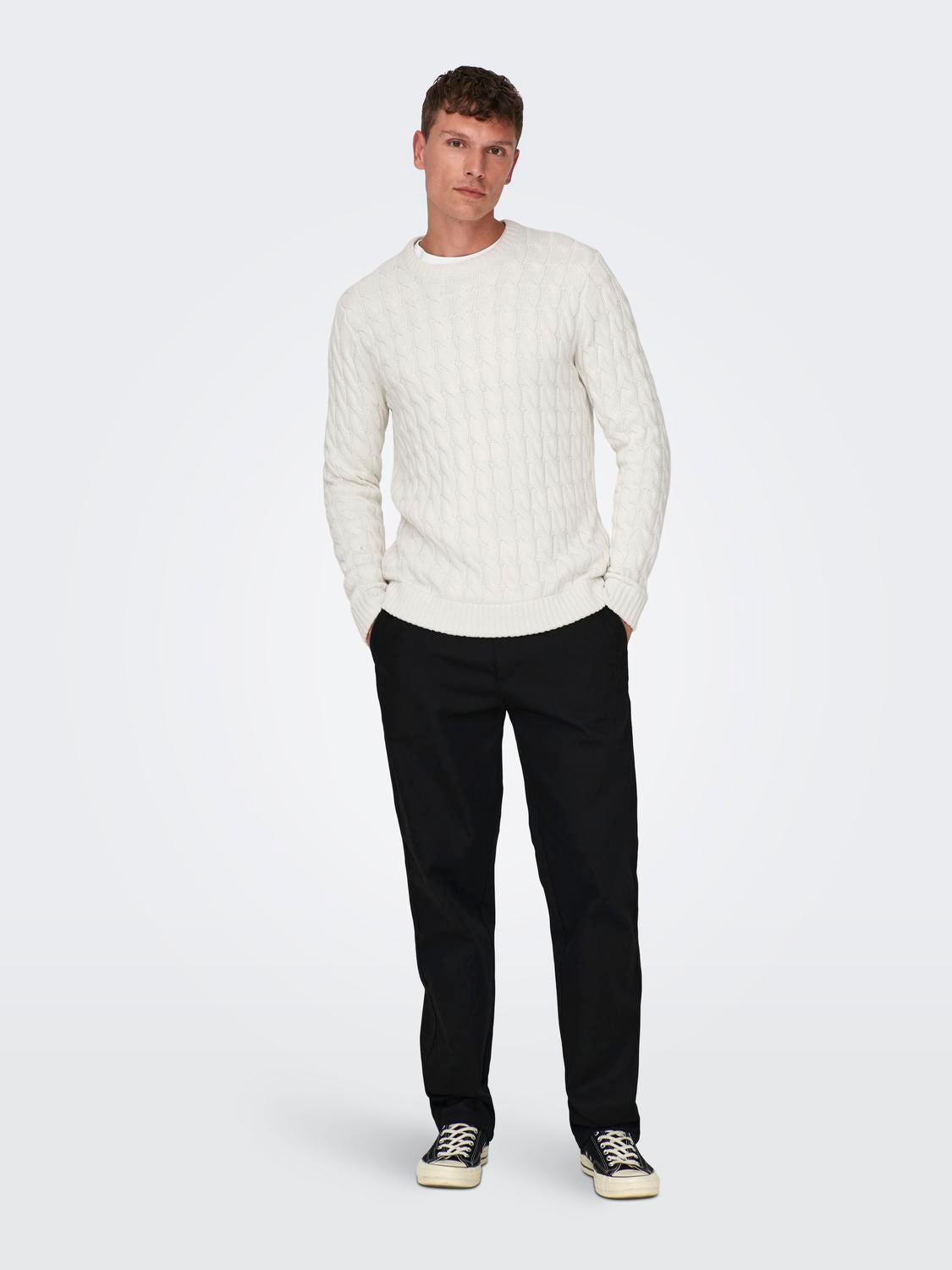 ONSKICKER Pullover Antique White
