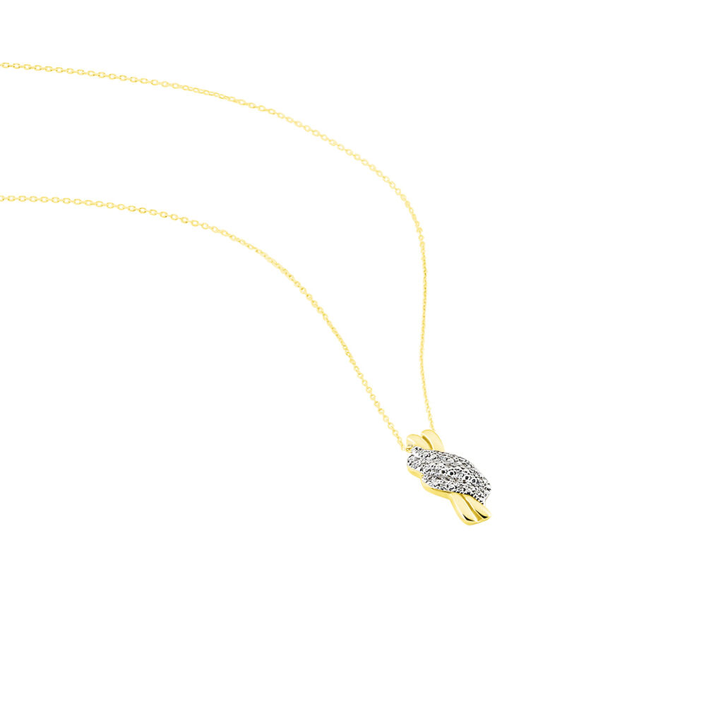 Collier Or Jaune Ricoria Diamants