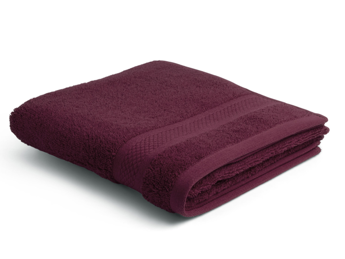 DoubleDry Hotel 50 x 100 cm set van 6 handdoeken - bordeaux