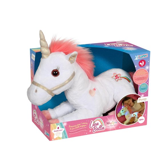 Peluche licorne Lica Bella magique 35 cm