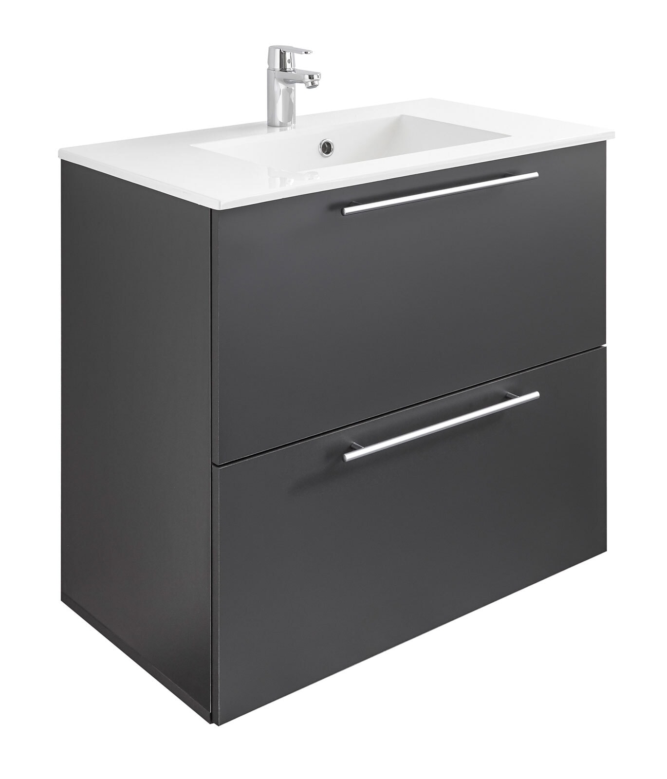 Waschbeckenunterschrank KLIMAX 85 cm Holznachbildung grau