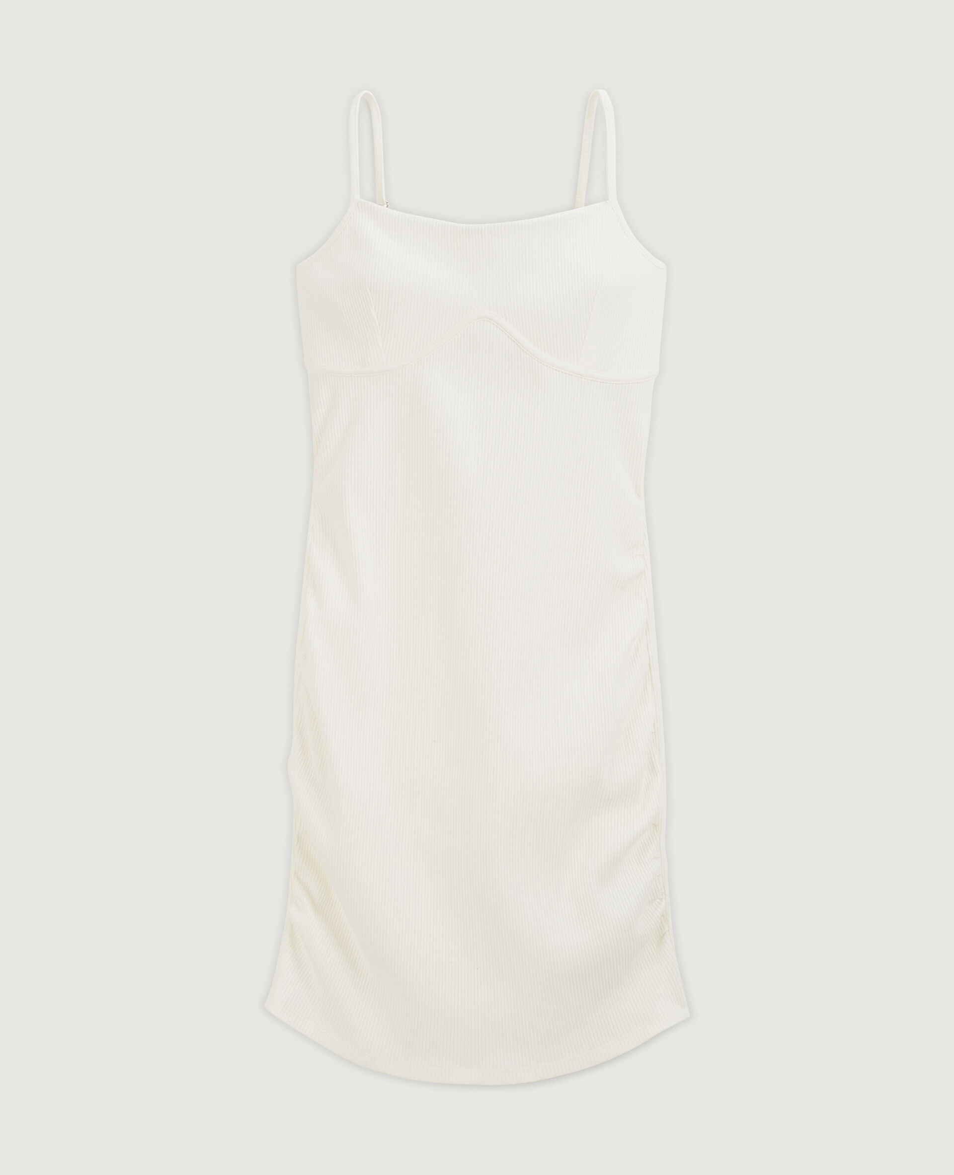 Robe courte moulante façon corset - Blanc
