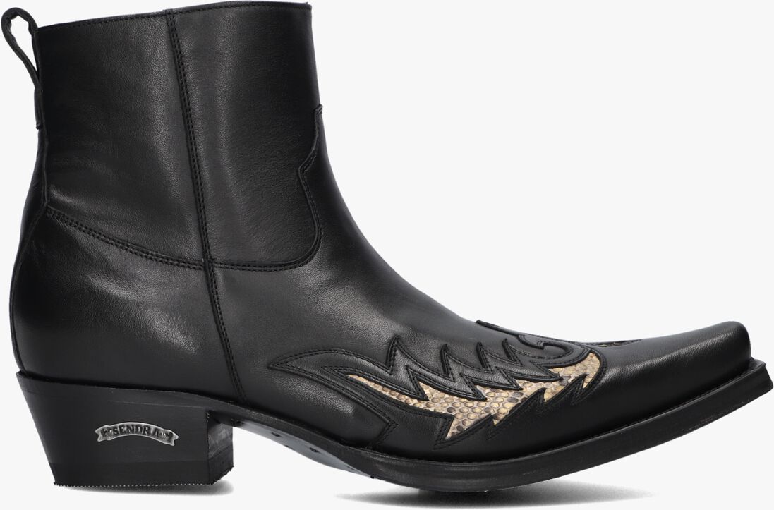 zwarte sendra cowboylaarzen 12185p
