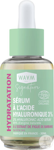 Waam Hydratation Sérum À L’Acide Hyaluronique 3% Bio Flacon-Pipette 30ml