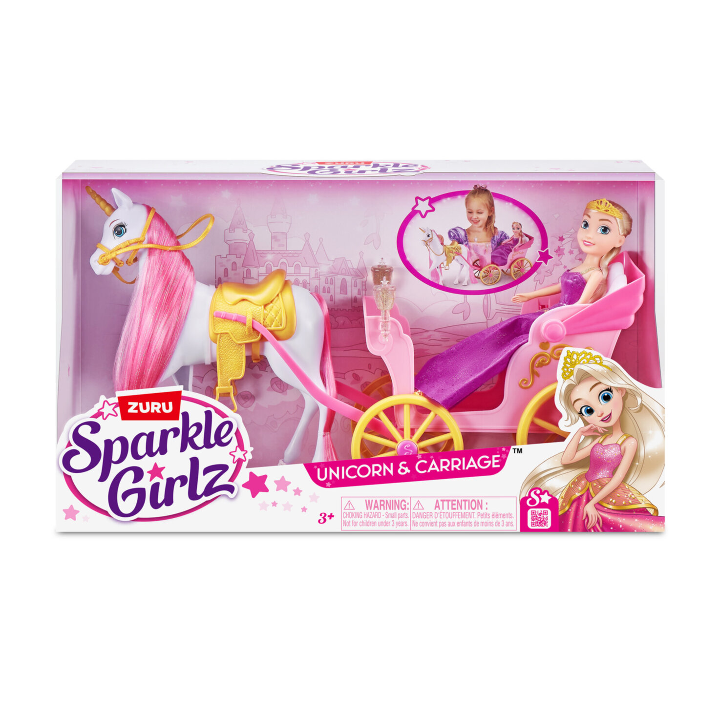 Sparkle Girlz - Einhorn und Prinzessin mit Kutsche