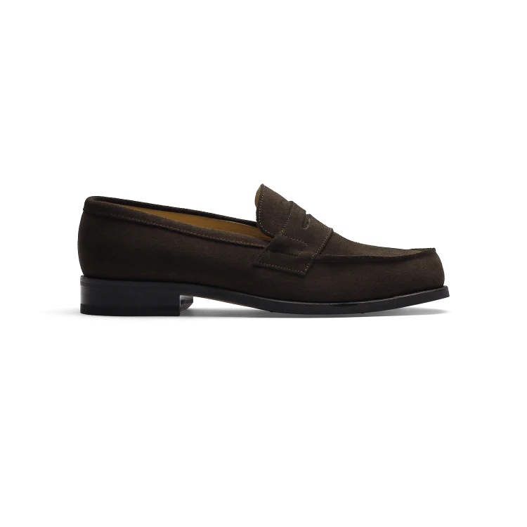 Maker-Mocassin en cuir velours marron