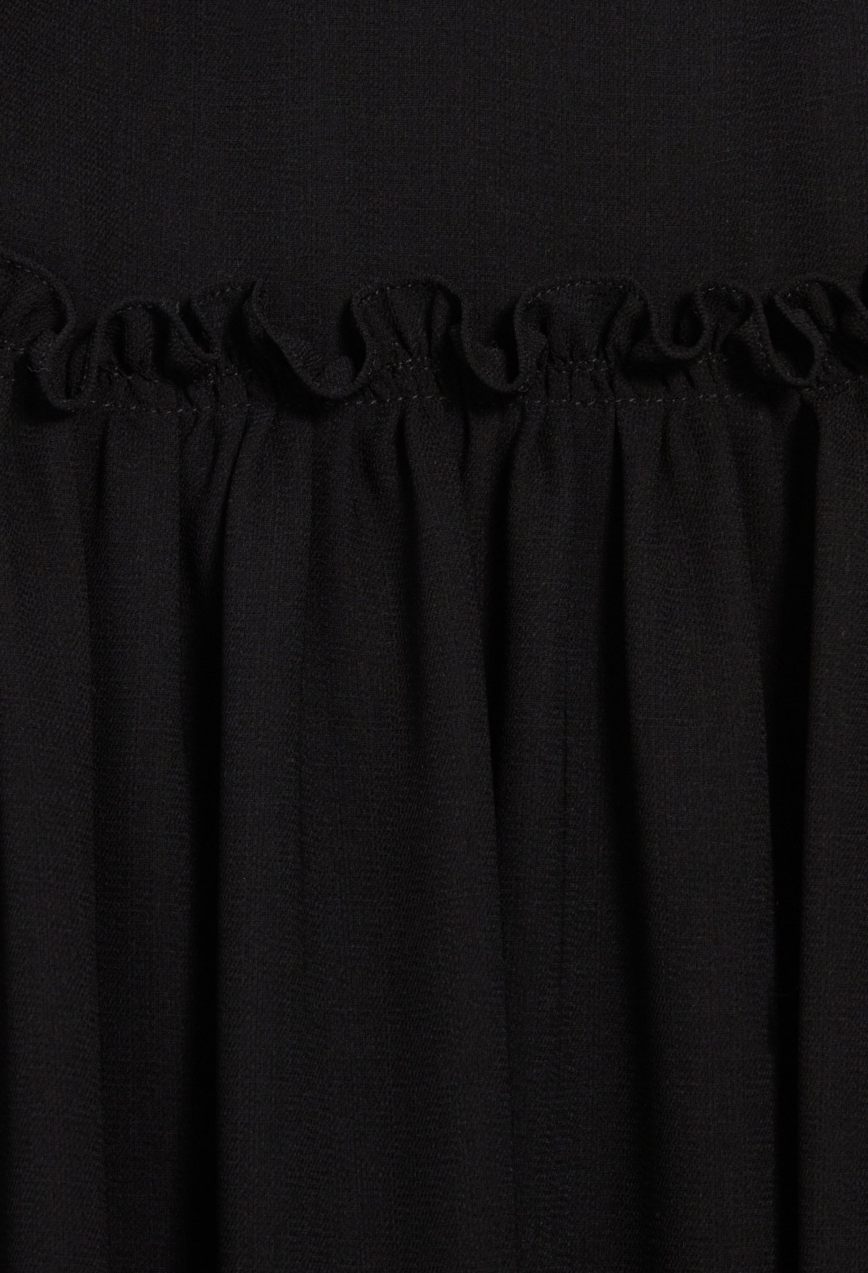 Robe courte volants noire