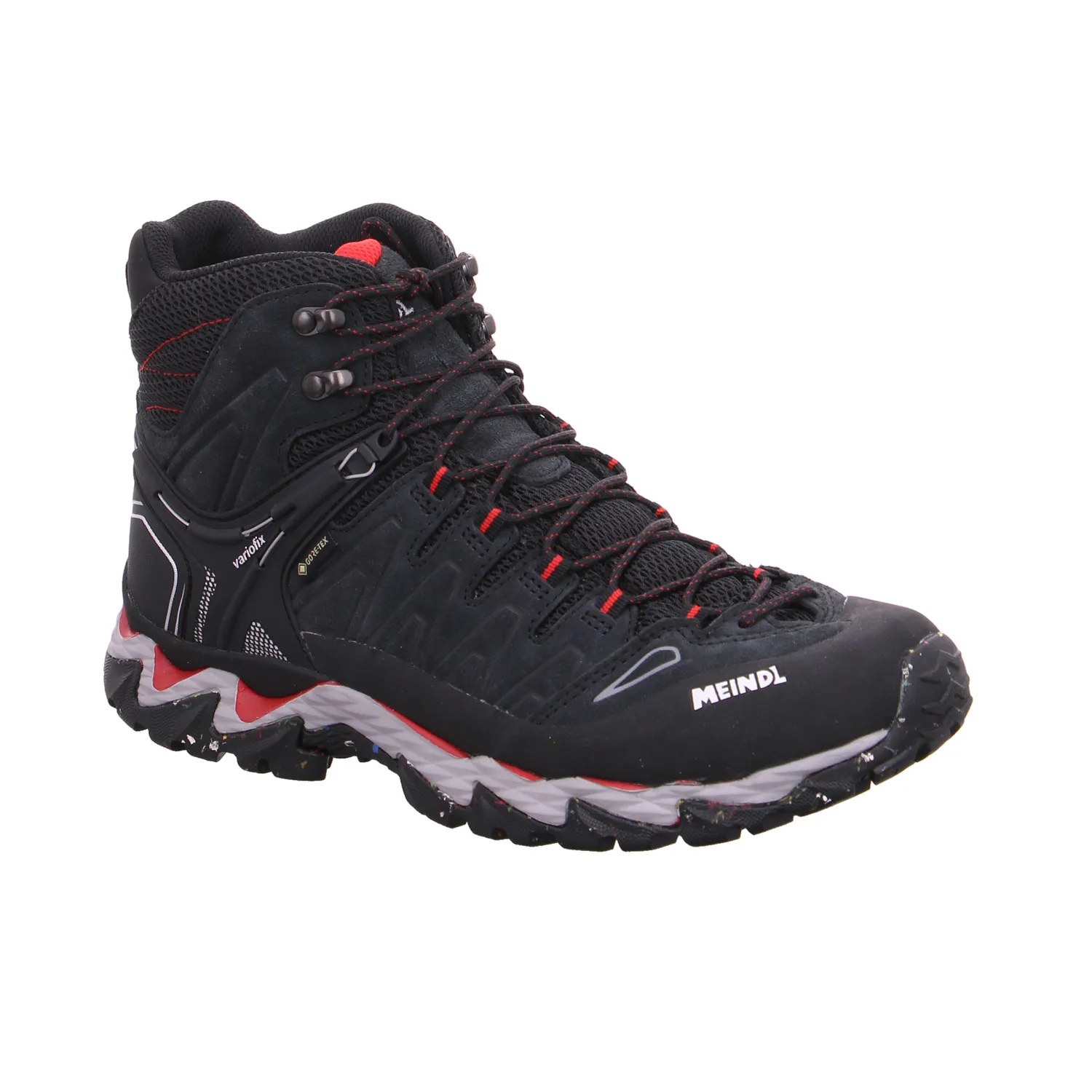 MEINDL Trekkingschuhe Schwarz Leder  Gore-Tex