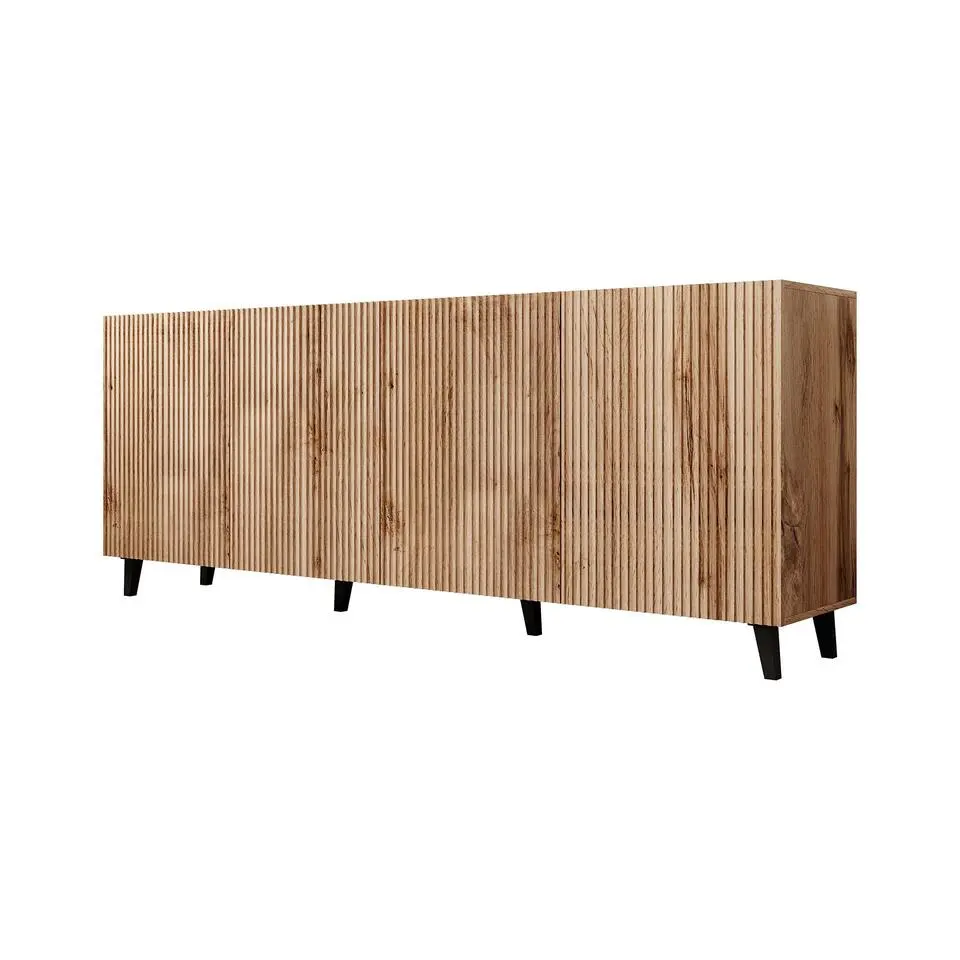 Meubella - Dressoir Vintar - Eiken - 200 cm