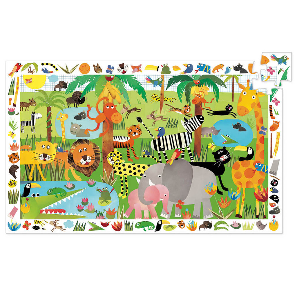 Puzzle Observation - Jungle - 35 Pièces