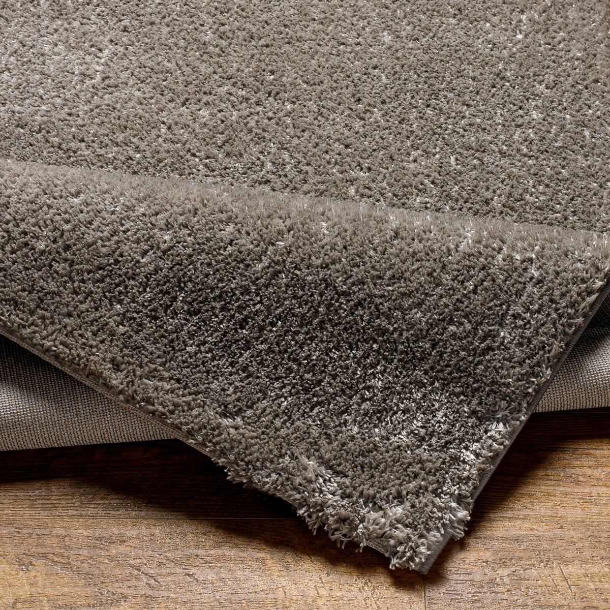 Modern hoogpolig shaggy vloerkleed, donkergrijs, 160x213 cm, CLAIRE