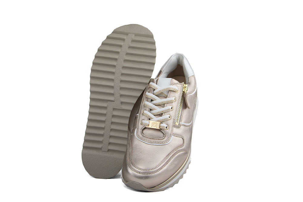 Hassia Sneaker Lightbronze Weiss Porto