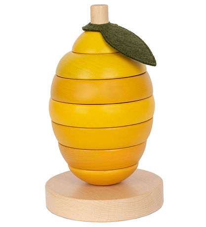 Konges Sløjd Stableleget?j - Tr? - 9 Dele - Citron