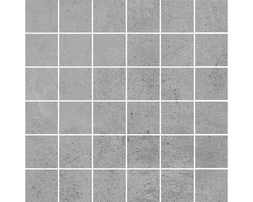 HOMEtek Grijs mat porseleinen steengoed mozaïek, 29,8 x 29,8 cm, 3 stuks