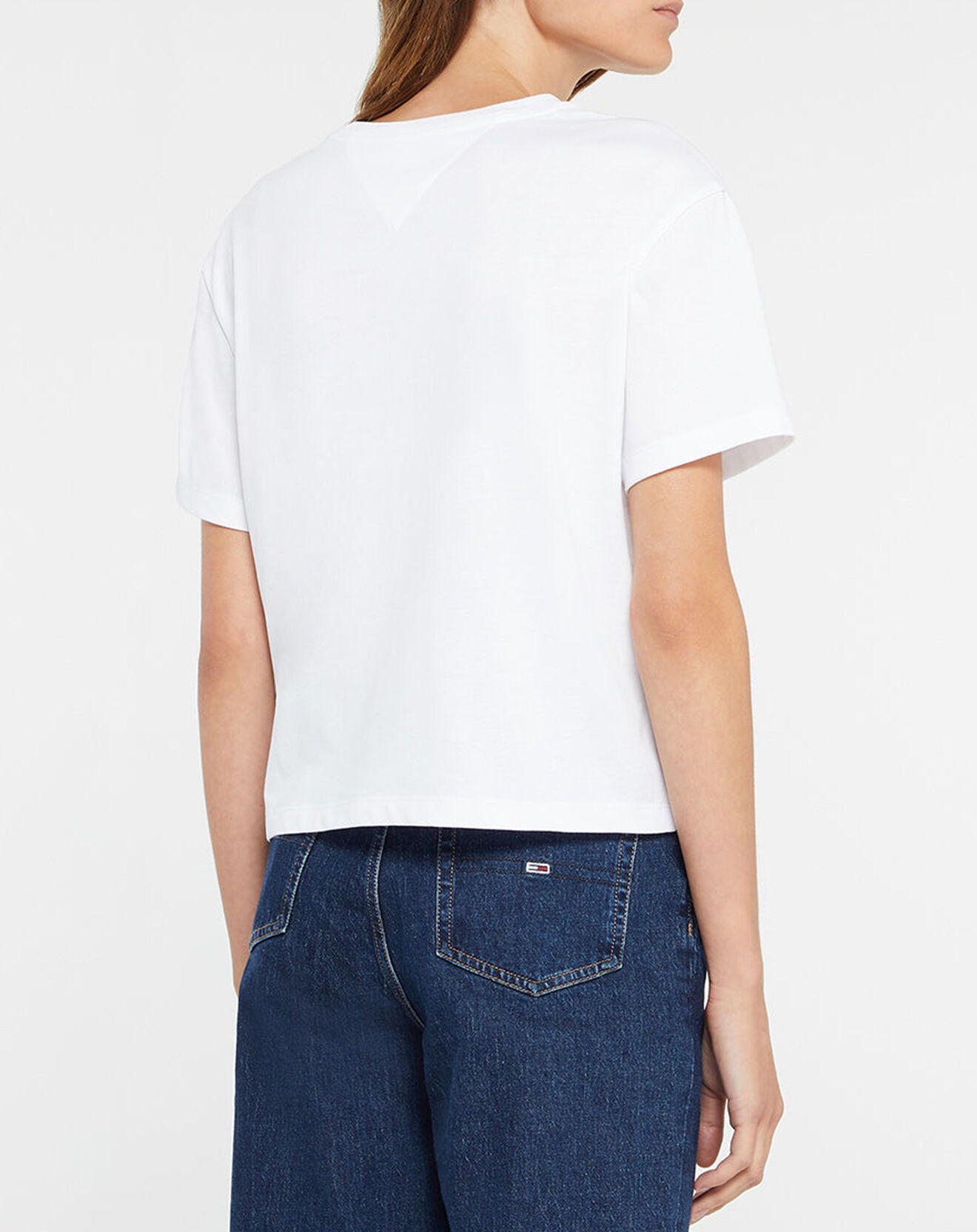 Tommy Jeans T-Shirt Badge blanc