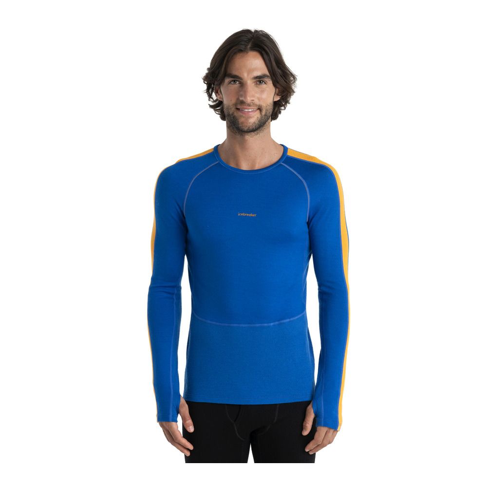 Icebreaker ZONEKNIT 260 - Sous-couche Homme lazurite/solar/cb