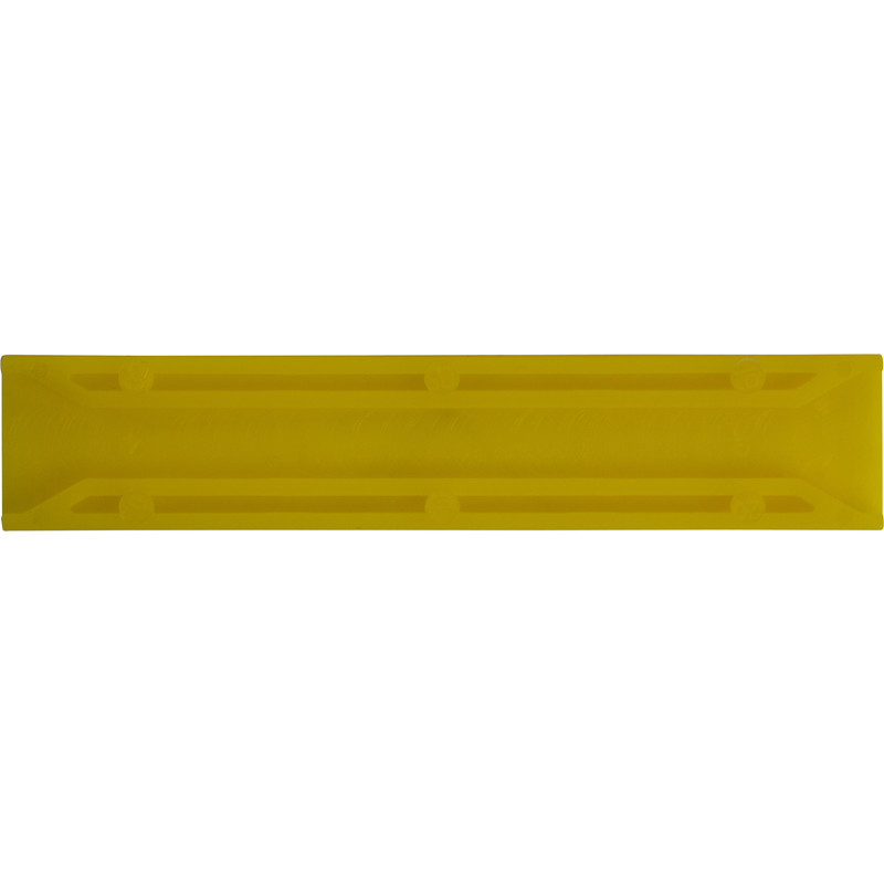 Kunststof tunnelblokje 20x4mm Geel