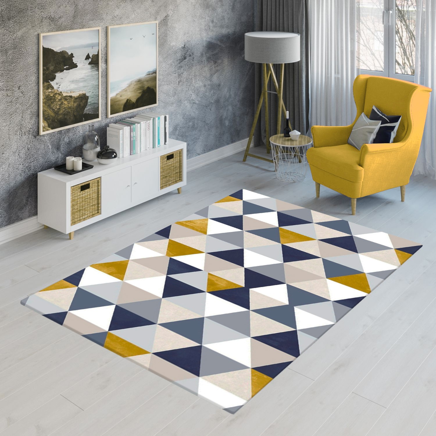 Mani Textile TPS_TRIAN_00 - Tapis d'intérieur Triangle