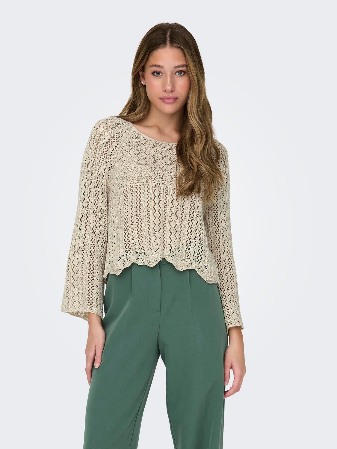 ONLNOLA Strickpullover Feather Gray