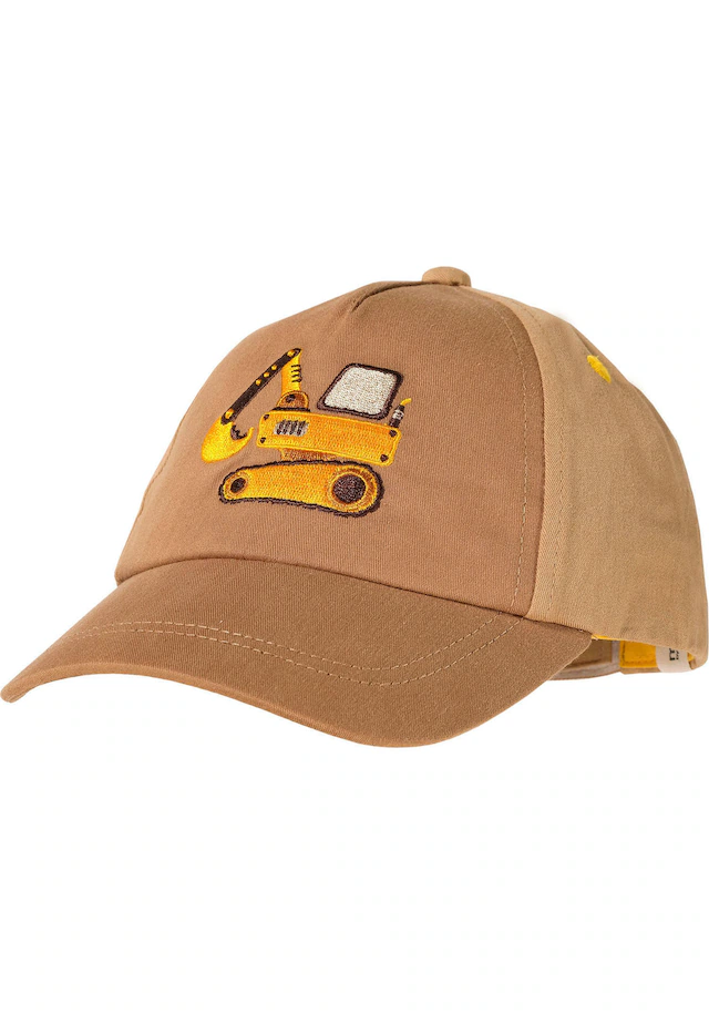 MAXIMO Baseball Cap Bagger-Motiv, mit Stickerei, mit Klettverschluss, Baumwolle