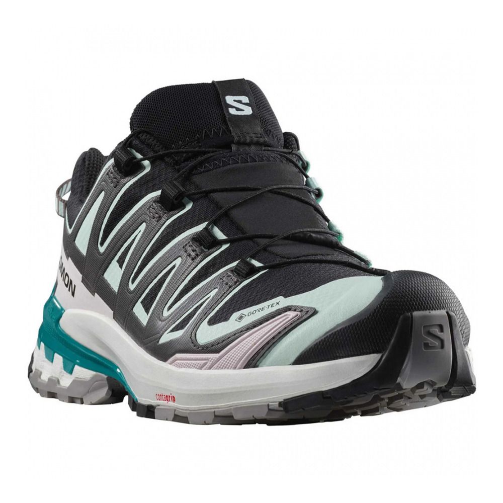 Salomon XA PRO 3D V9 GTX - Chaussures trail Femme black/bleached aqua/harbor blue