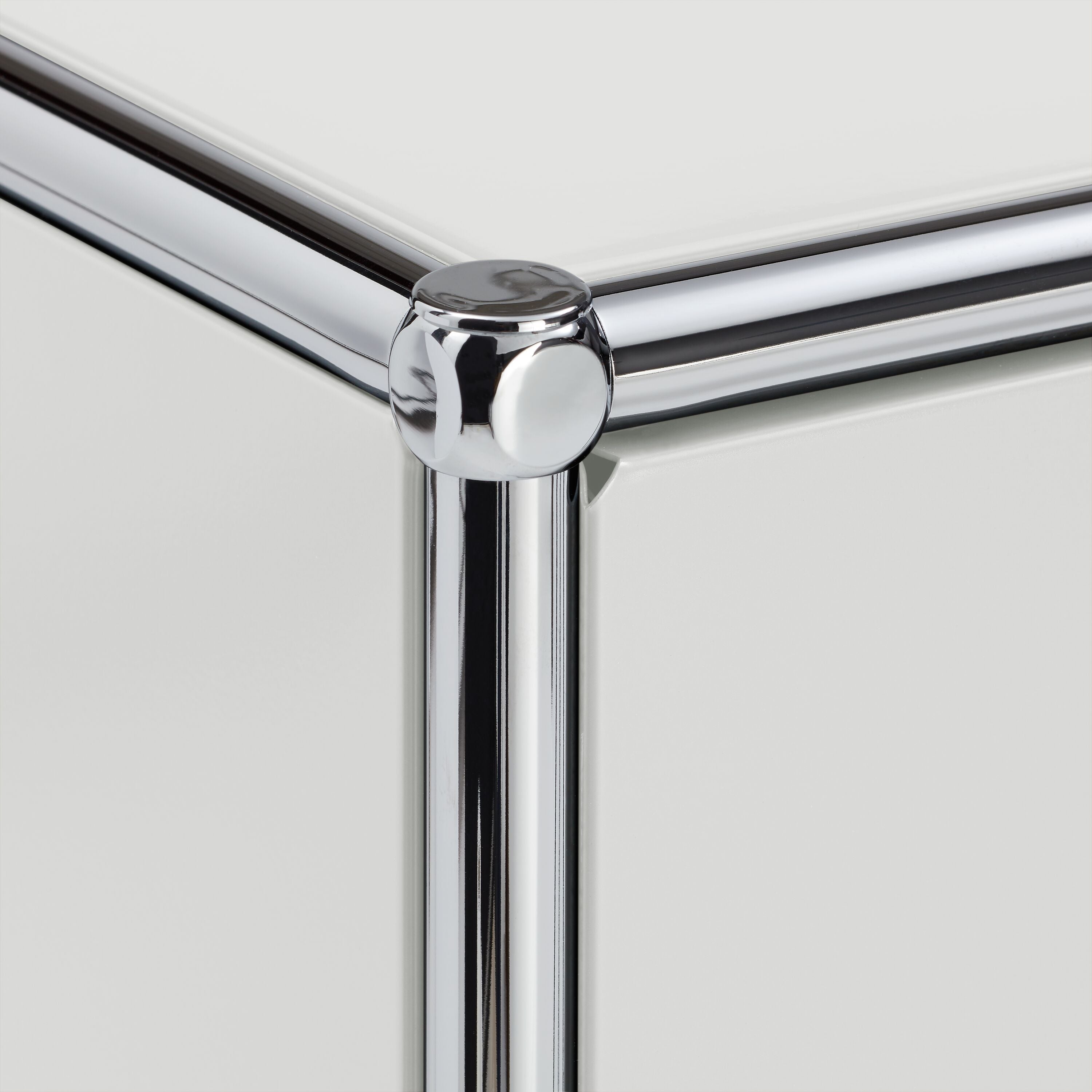 FLEXCUBE Schreibtisch - Hellgrau / B: 228.0 cm x T: 40.0 cm x H: 80.0 cm