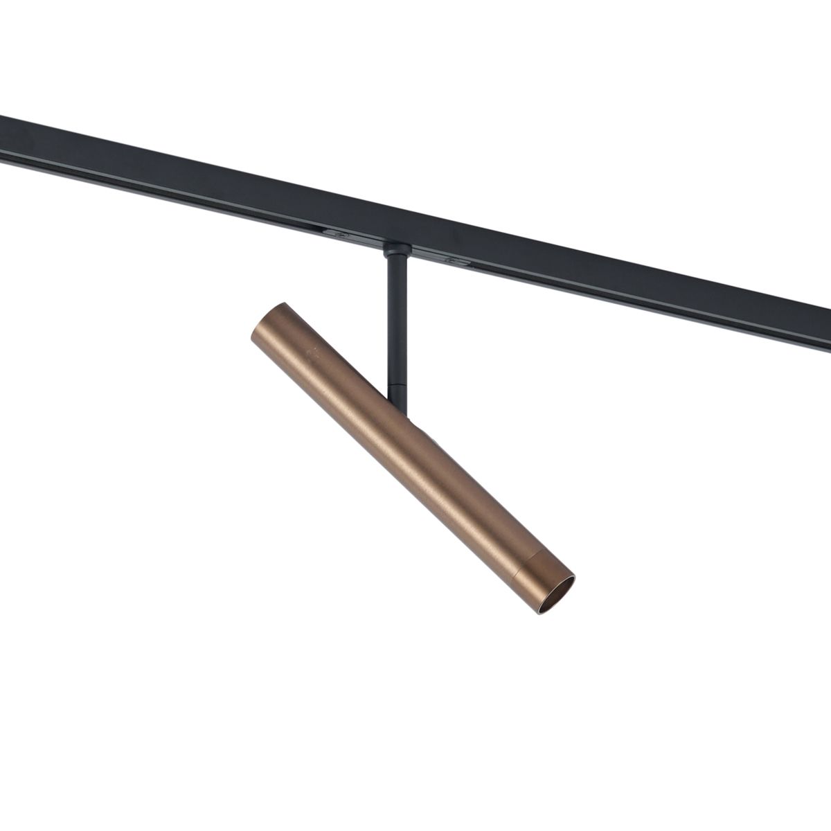 Moderne spot donker brons voor railsysteem 1-fase - Slimline Avery