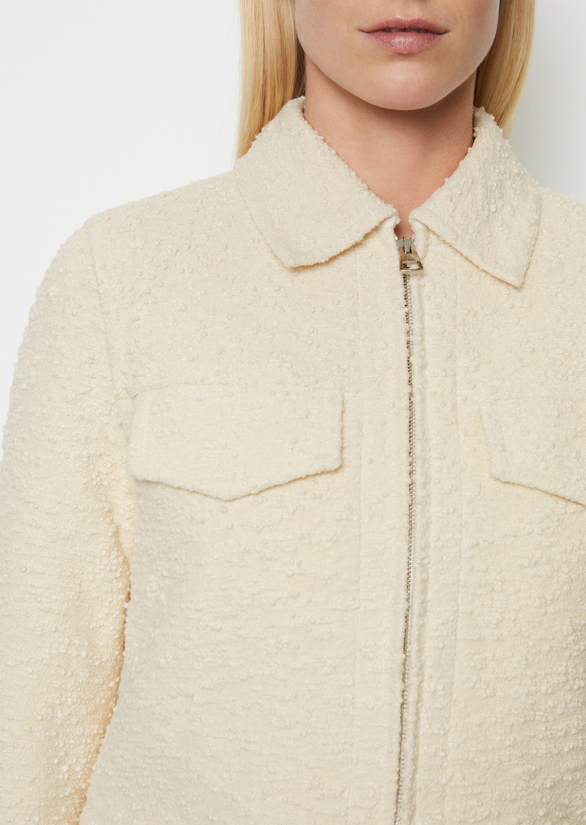Jacke regularaus italienischem Bouclé