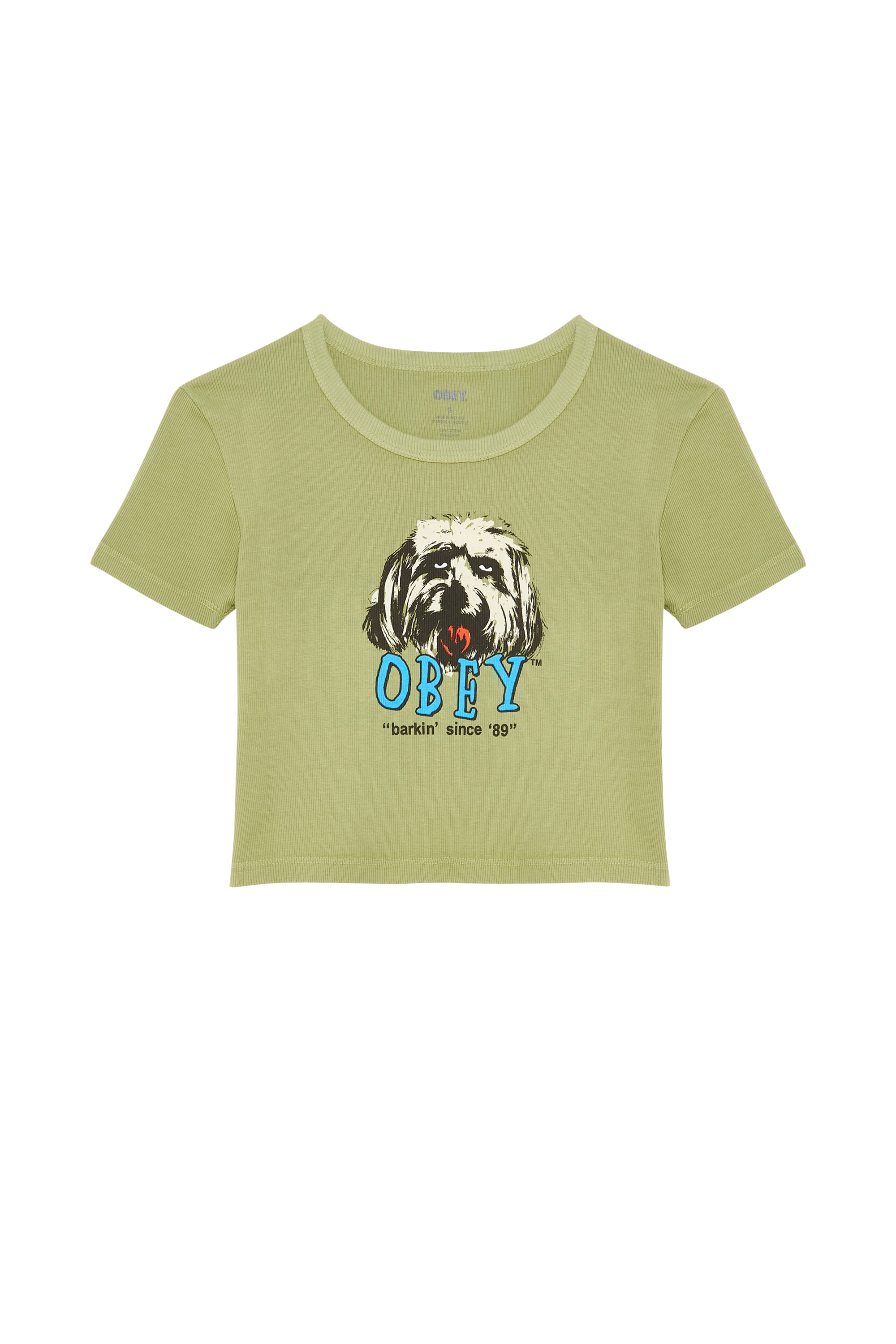 OBEY T-shirt BARKIN SINCE 89 Vert