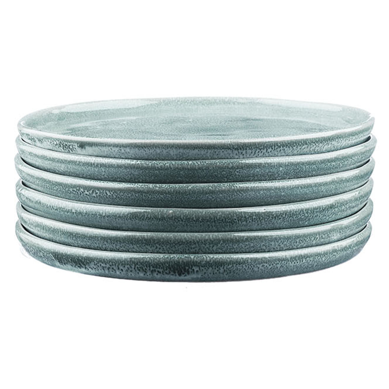 Bjorn 6 Assiettes Magma bleues - D.20 cm