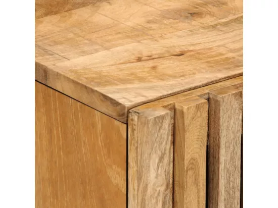 Armoire de salle de bain 38x34x58 cm bois manguier massif brut