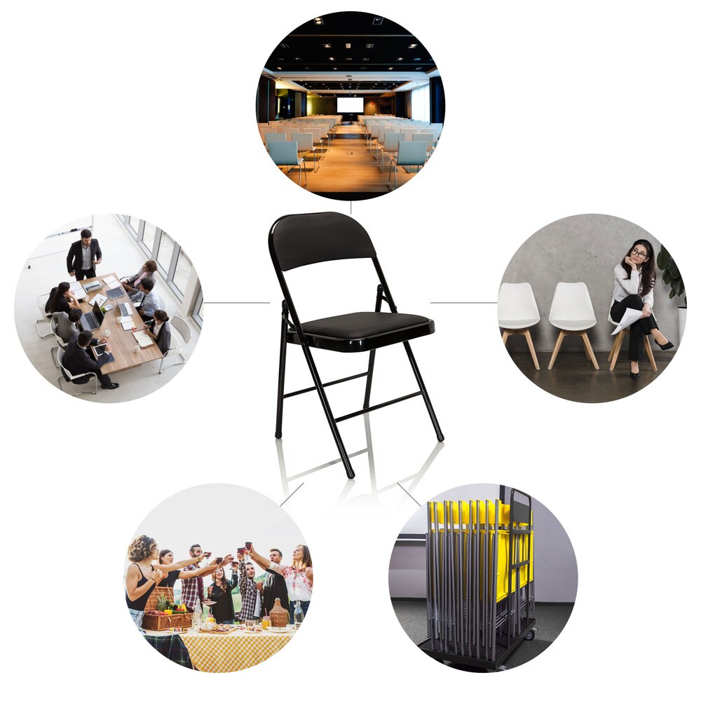 Klappstuhl 4er Pack TUDELA Kunstleder hjh OFFICE