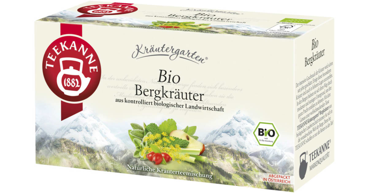 TEEKANNE Bio Kräutergarten Bergkräuter