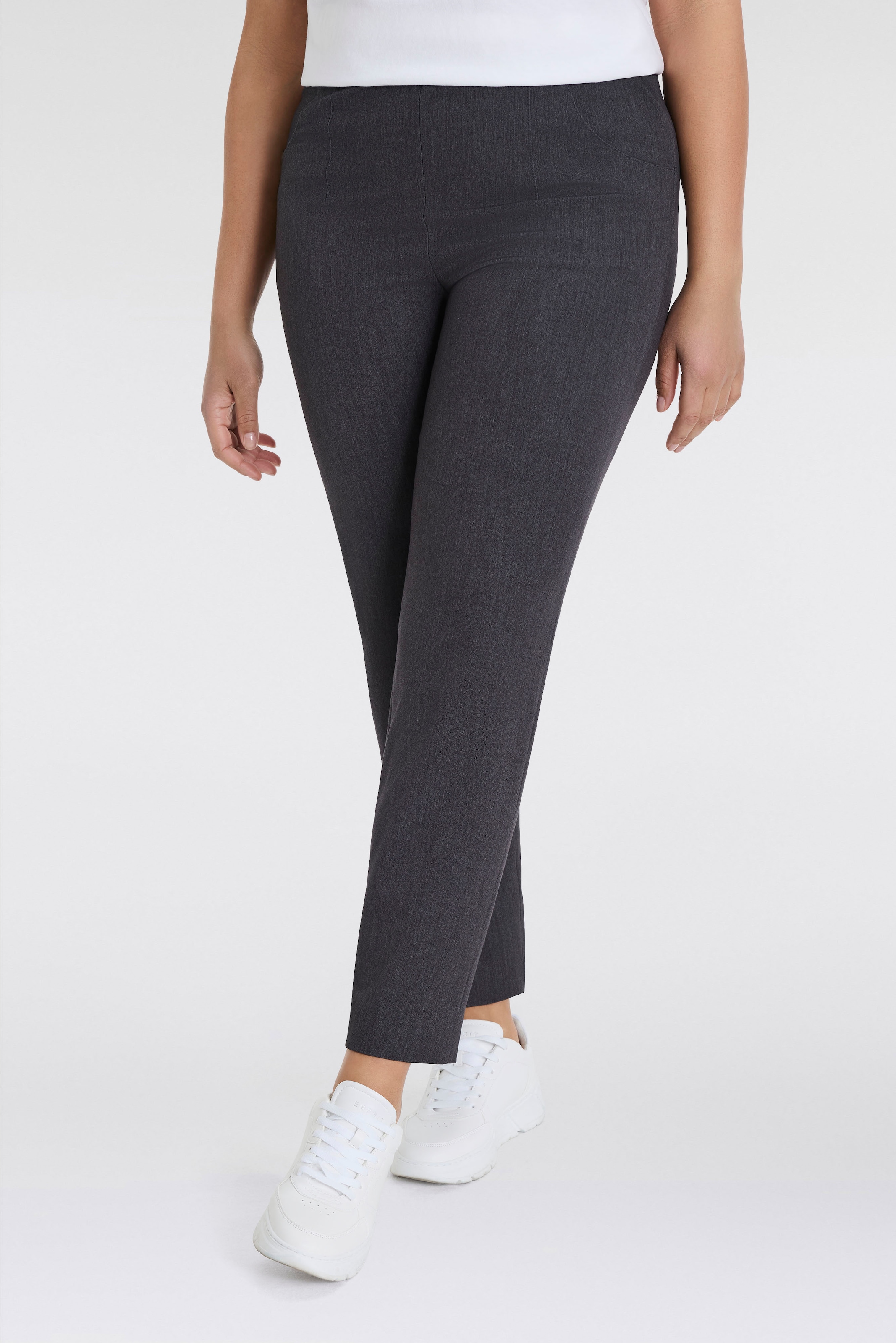 KjBRAND Schlupfhose »Schlupfhose Susie in Bi-Stretch, Kammgarnoptik«  Sommerhose , ideal für kräftige Oberschenkel