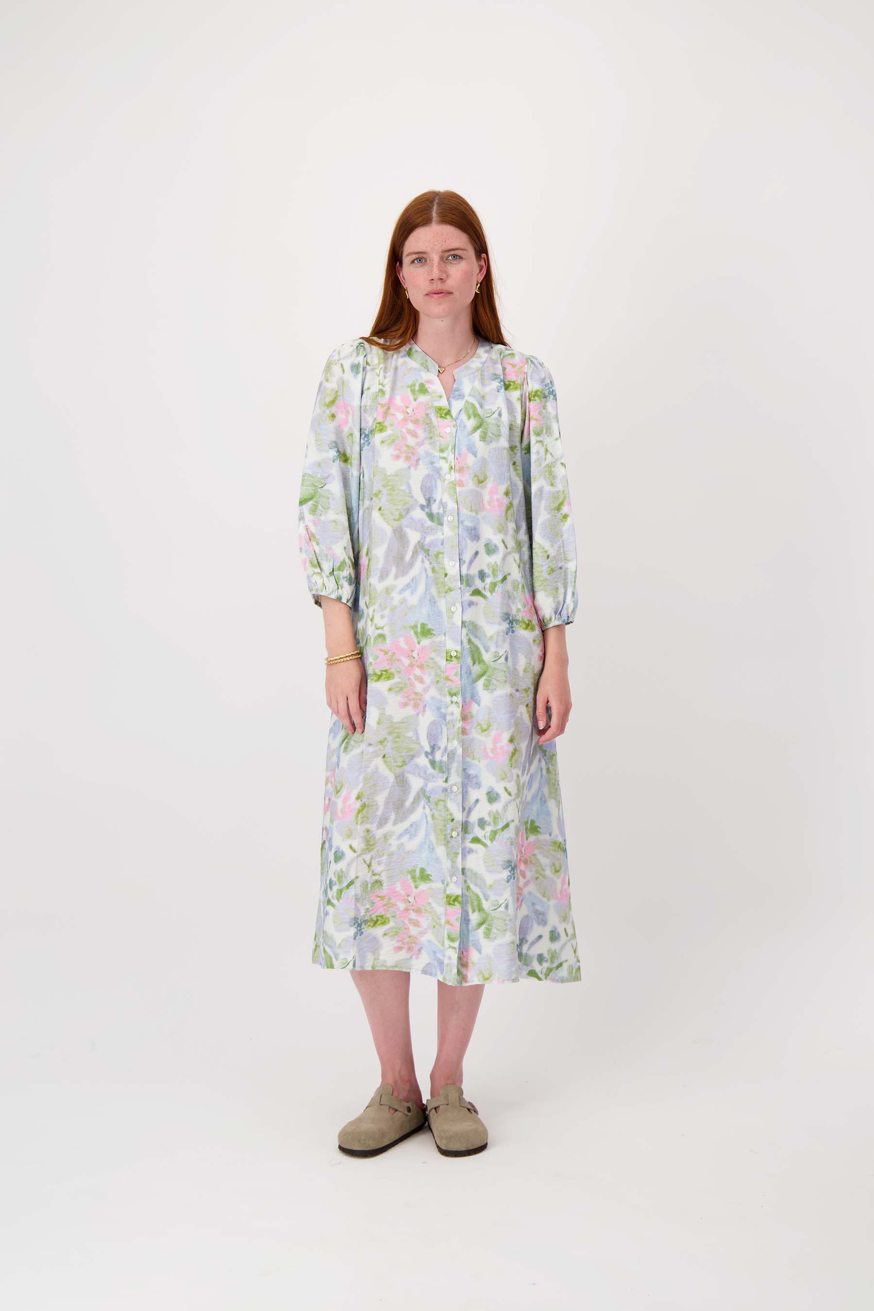 jurk met bloemprint