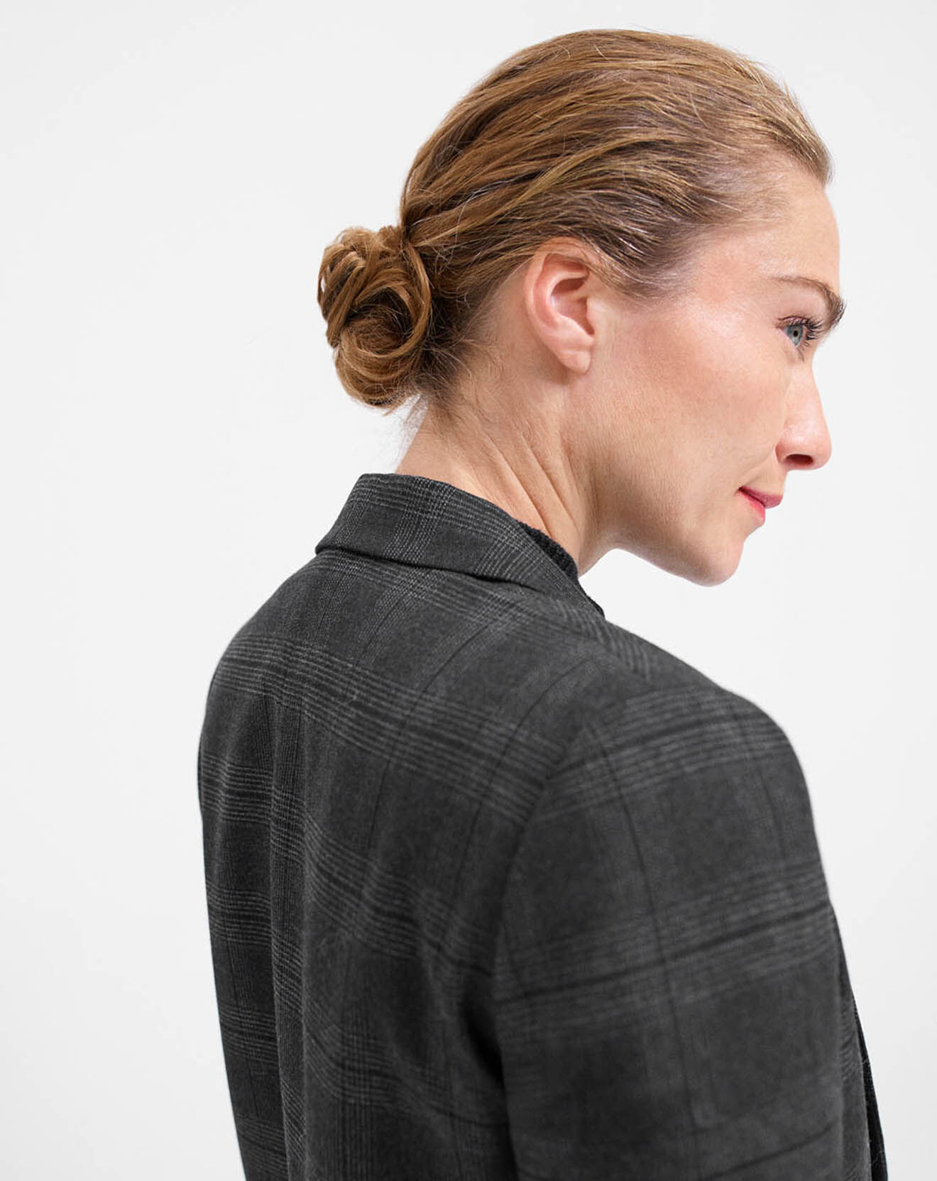 Caroll Blazer Cameron imprimé Prince-de-Galles marine/noir