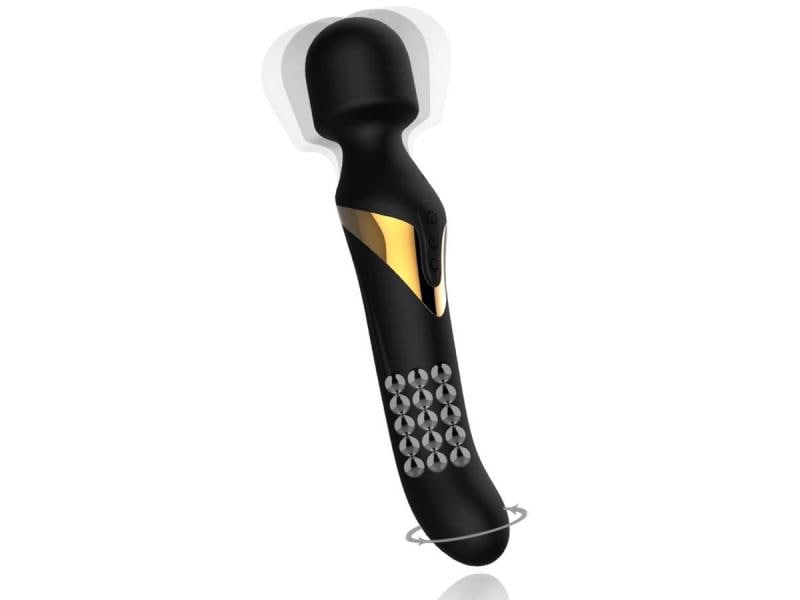 Marc Dorcel Stabvibrator Dual Orgasms 24 cm Intensiver Stabpulsator mit rotierenden Kugeln