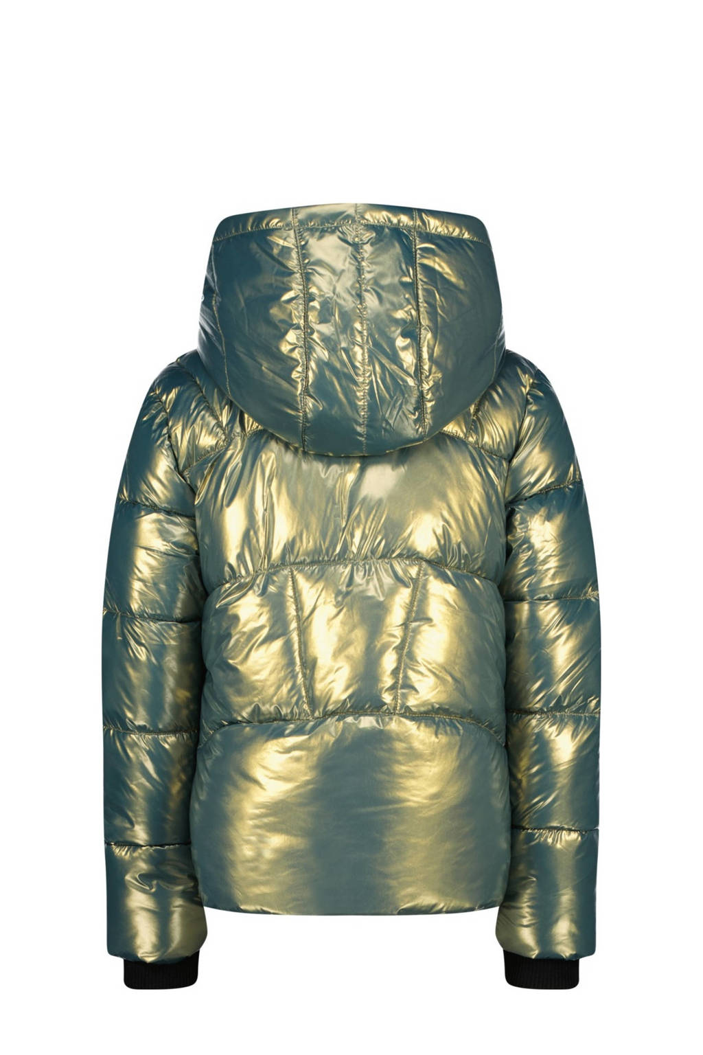 Raizzed gewatteerde winterjas Marly groen metallic