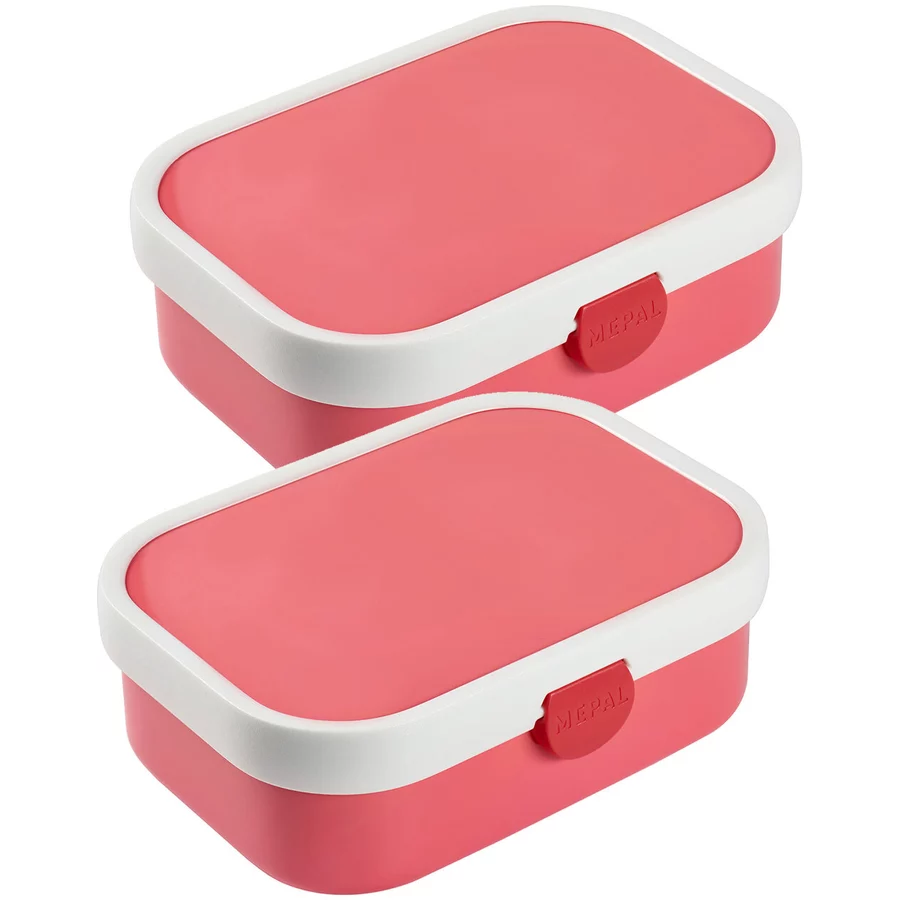 Mepal Brotdosen mit Einsatz Campus 700 ml 2er Set pink