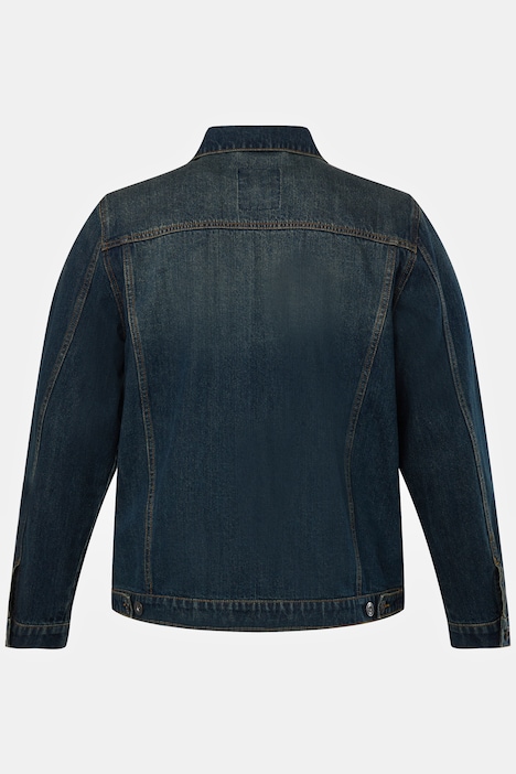 JP 1880 Jeansjacke, Brusttaschen, Knopfleiste, bis 8 XL