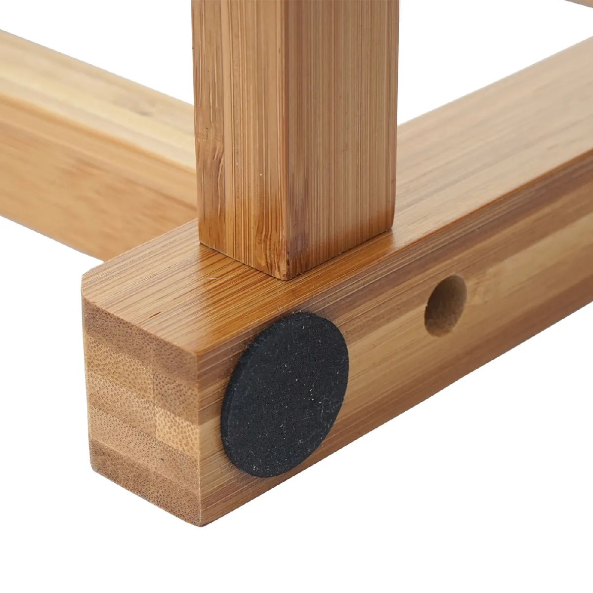 Mendler Porte-serviettes bambou HWC-B18 pour salle de bain