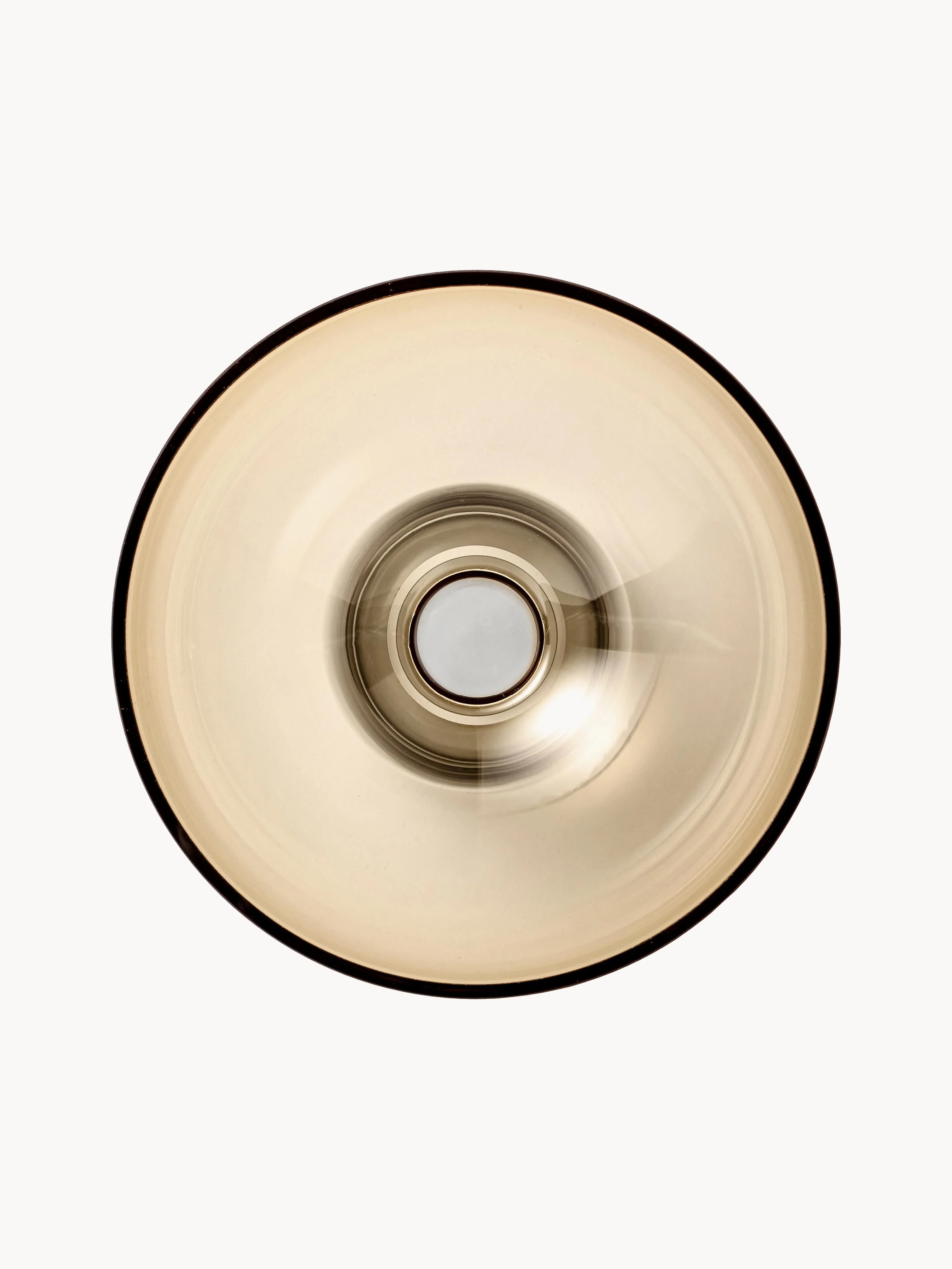 Mondgeblazen glazen vaas Torus, H 20 cm