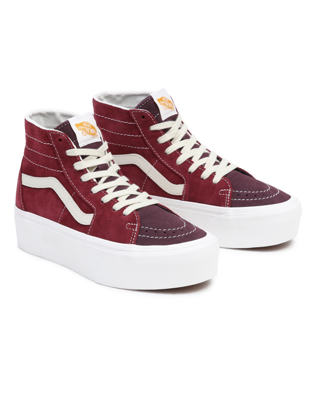 vans Sneakers compensées femme ua sk8-hi tapered rouge