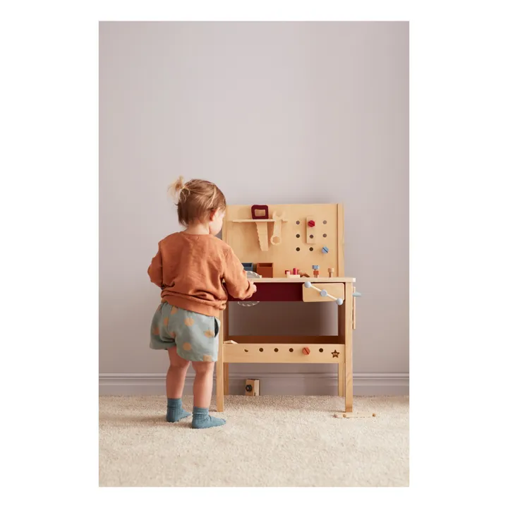 Kid's Concept Etabli de bricolage en bois et ses accessoires