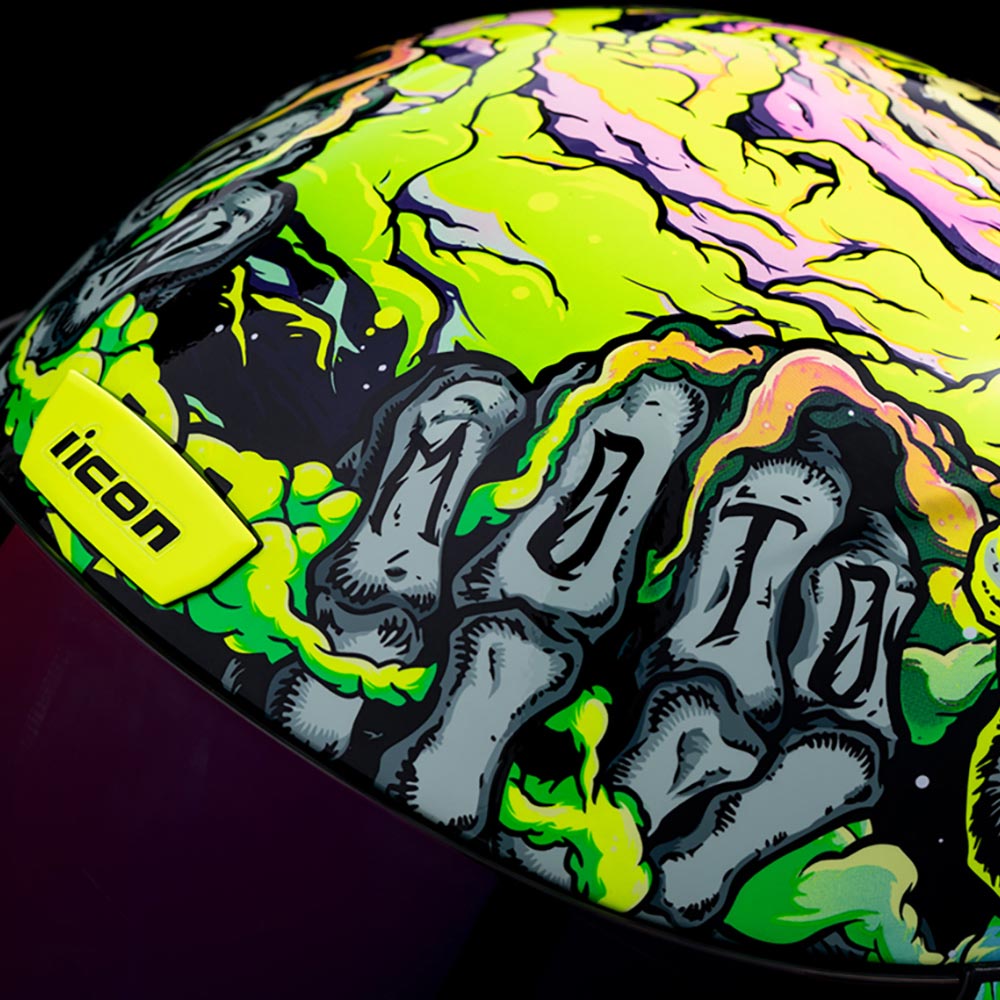 Icon - Casque Airform Hippie Dippy™ Vert / Violet