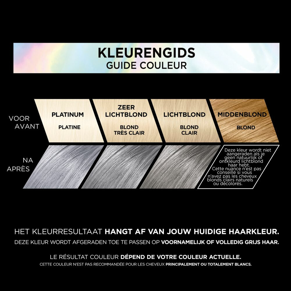 L'Oréal Preference Vivids Permanente Haarkleuring 10.112 Silver Grey