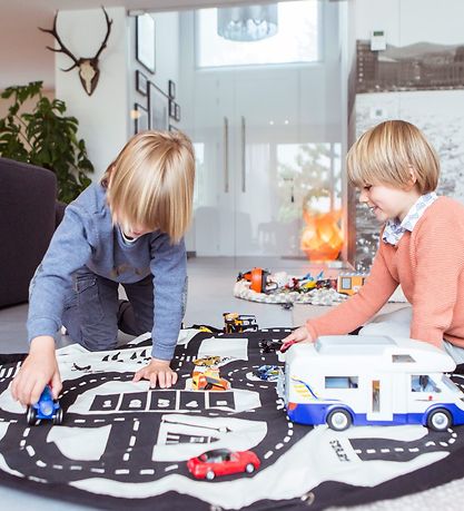 Play&Go Spielteppich - DM: 140 cm - Fahrbahn